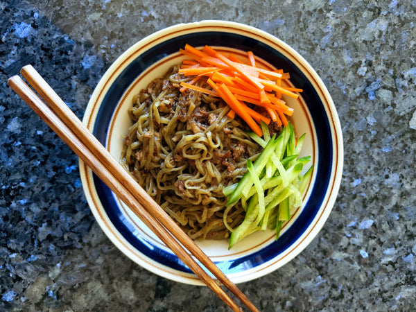 Instant Noodle Healthy Vegan Zha Jiang Noodle Recipe | Noodelist