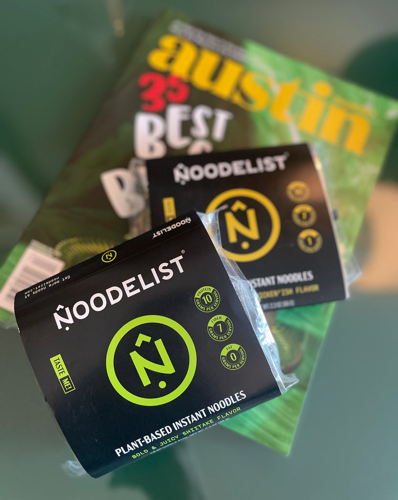 Noodelist Plant-Based Instant Noodles, 6-Pack of Single Pack Samplers